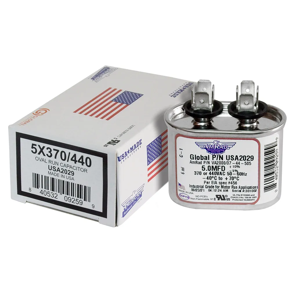 [USA2027] AMERICAN RADIONIC OVAL RUN CAPACITOR 5 µF USA2029