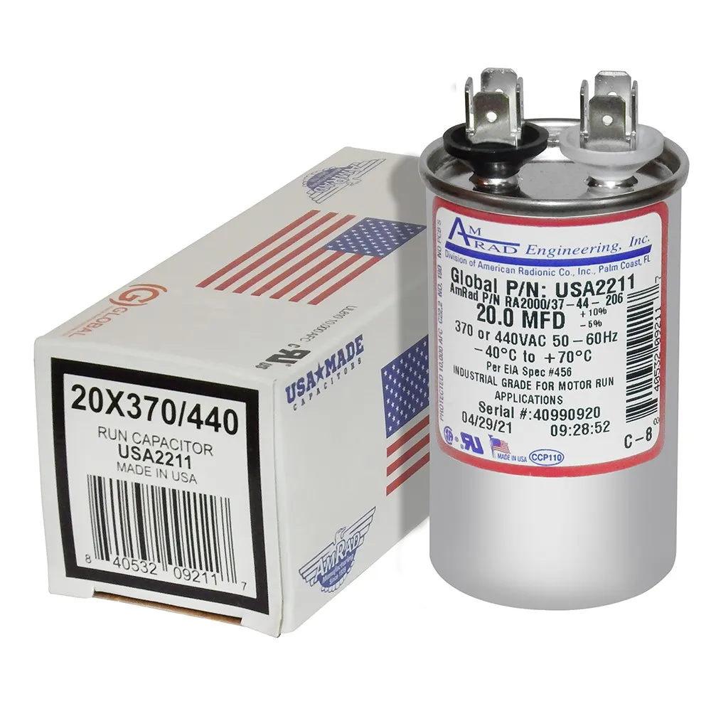 [USA2211] AMERICAN RADIONIC RUN CAPACITOR 20 µF USA2211