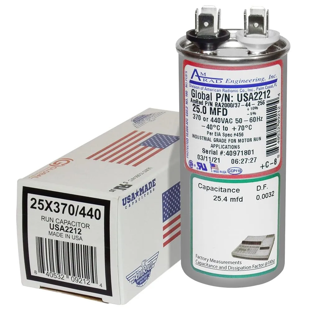 [USA2212] AMERICAN RADIONIC RUN CAPACITOR 25 µF USA2212