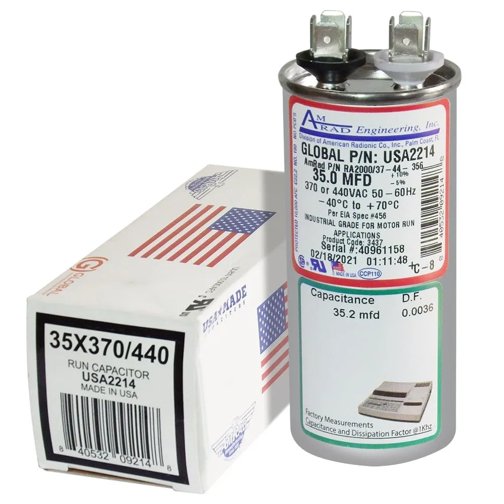 [USA2214] AMERICAN RADIONIC RUN CAPACITOR 35 µF USA2214