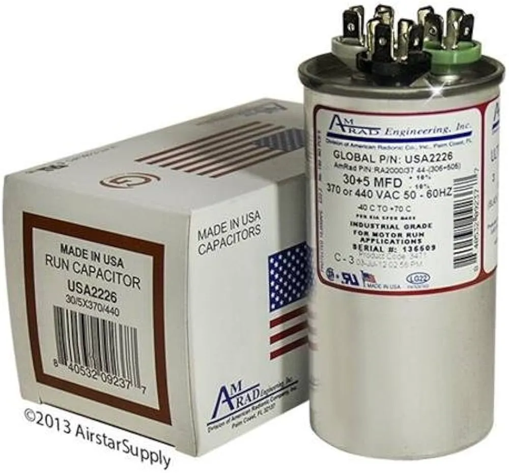 [USA2226] AMERICAN RADIONIC RUN CAPACITOR 30+5 µF USA2226