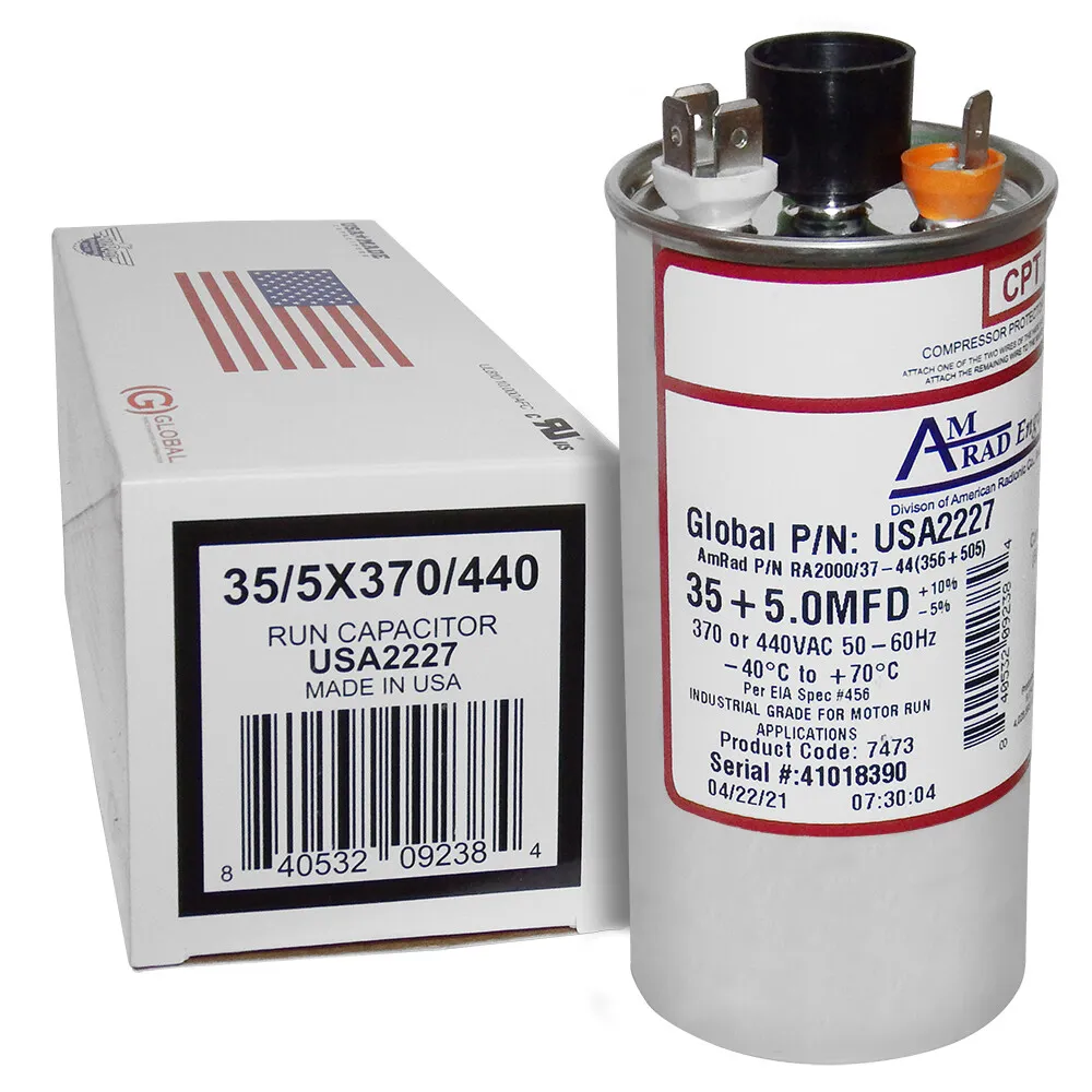 [USA2227] AMERICAN RADIONIC RUN CAPACITOR 35+5 µF USA2227