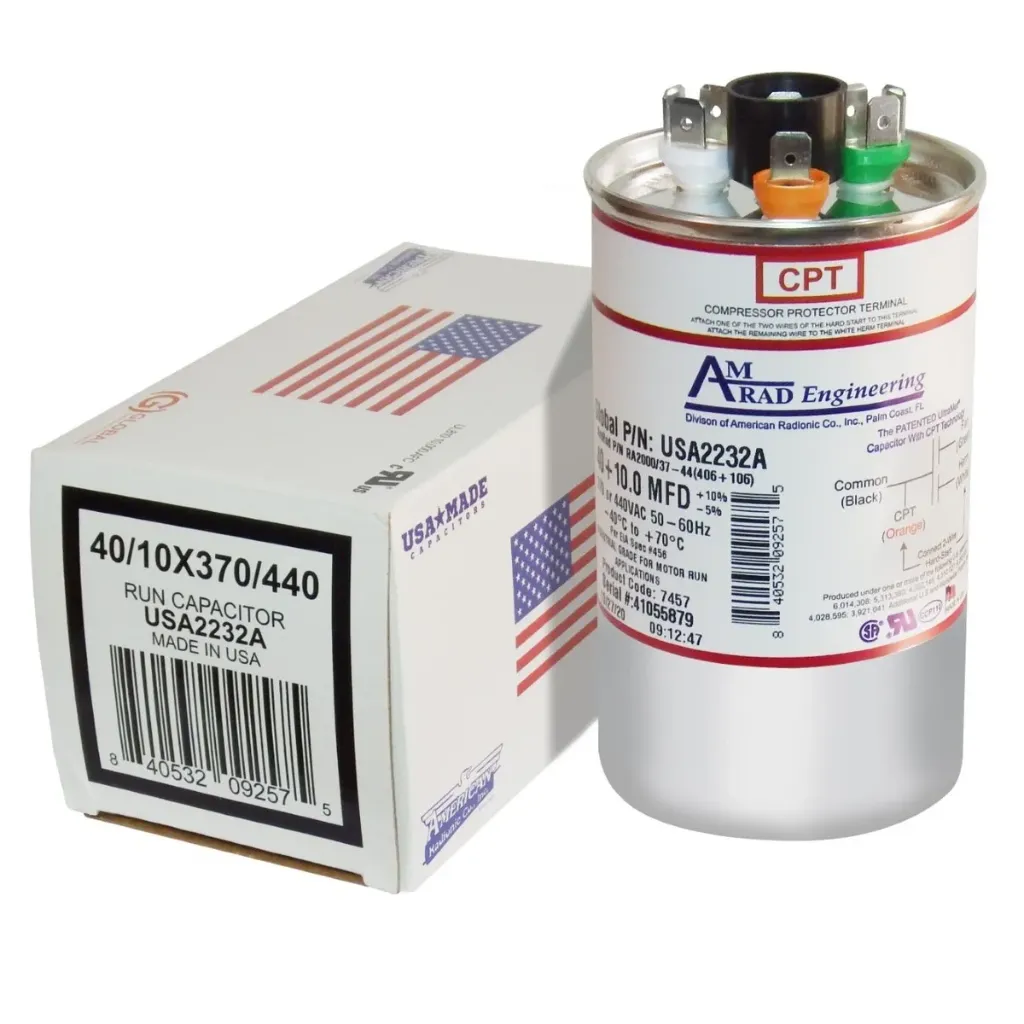 [USA2232A] AMERICAN RADIONIC RUN CAPACITOR 40+10 µF USA2232A
