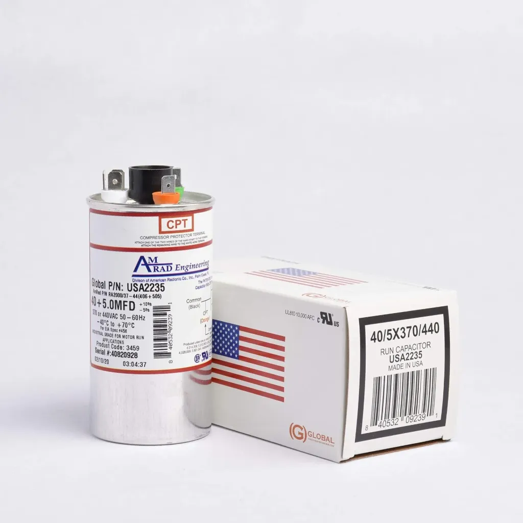 [USA2235] AMERICAN RADIONIC RUN CAPACITOR 40+5 µF USA2235