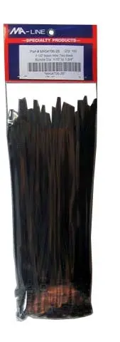 [MA04706-2B] MA-LINE 7" BLACK WIRE TIE MA04706-2B